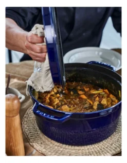 Staub Round Cocotte 24cm In Dark Blue -Kitchen Essentials Shop 934731280 3 720x928