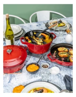 Staub Stackables 3 Piece Cocotte Braiser Pan With Lid In Cherry Red -Kitchen Essentials Shop 946585450 3 720x928