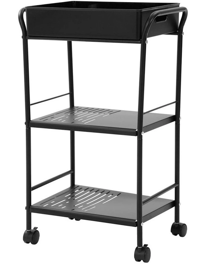 Move 3 Tier Kitchen Cart 74.5cm In Black 7 Move 3 Tier Kitchen Cart 74.5cm In Black - Image 5