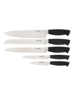 Oval Knife 6 Piece Block In Matte Black 8 Oval Knife 6 Piece Block In Matte Black -Kitchen Essentials Shop 950084920 3 720x928