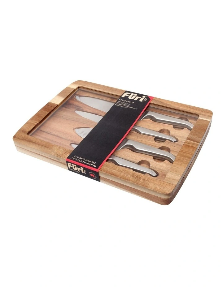 Pro Acacia Knife 4 Piece Set 6 Pro Acacia Knife 4 Piece Set - Image 4