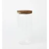 Glass Storage Jar With Acacia Lid 1000ml In Clear 2 Glass Storage Jar With Acacia Lid 1000ml In Clear -Kitchen Essentials Shop 961810390 1 720x928