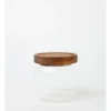 Glass Storage Jar With Acacia Lid 400ml In Clear -Kitchen Essentials Shop 961810570 1 720x928