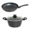 Frypan 24cm And Casserole 24cm Set In Black 2 Frypan 24cm And Casserole 24cm Set In Black -Kitchen Essentials Shop 991181170 1 720x928