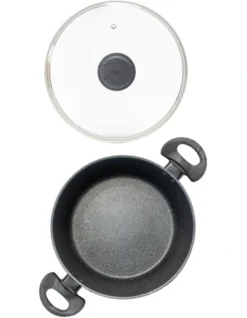 Wok Pan 30cm And Casserole 24cm Set In Black -Kitchen Essentials Shop 991181350 4 720x928